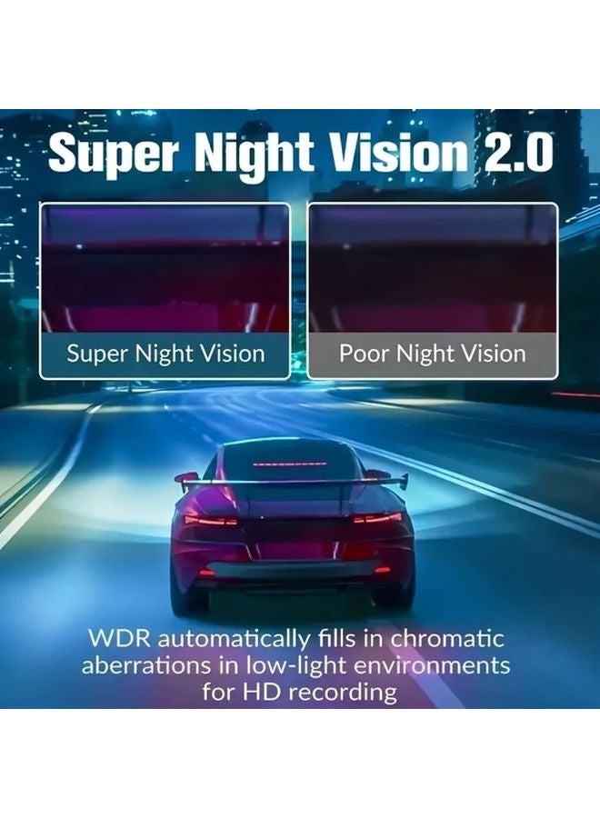 1080P Dual Channel Car Camera With 2 Lenses 32G Card Super Night Vision Loop Recording - Image 3
